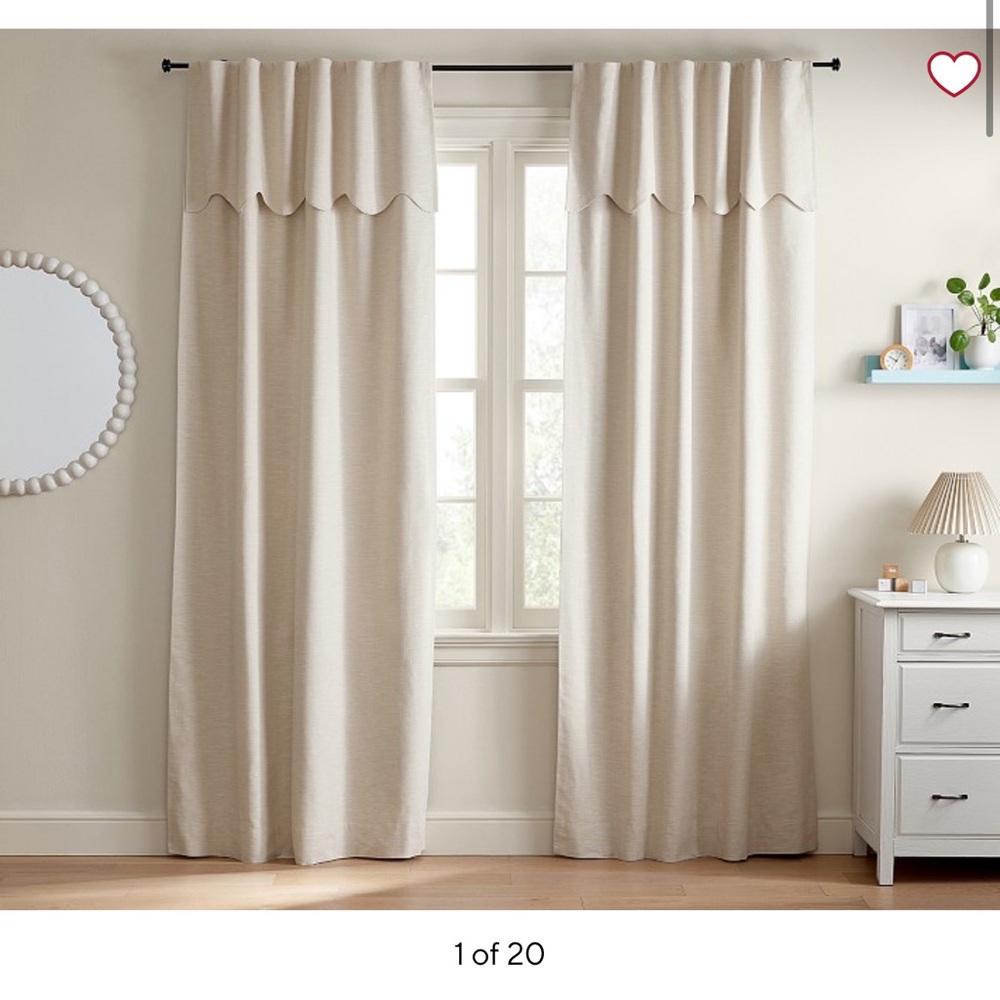 Pottery Barn Kids Cream Curtains